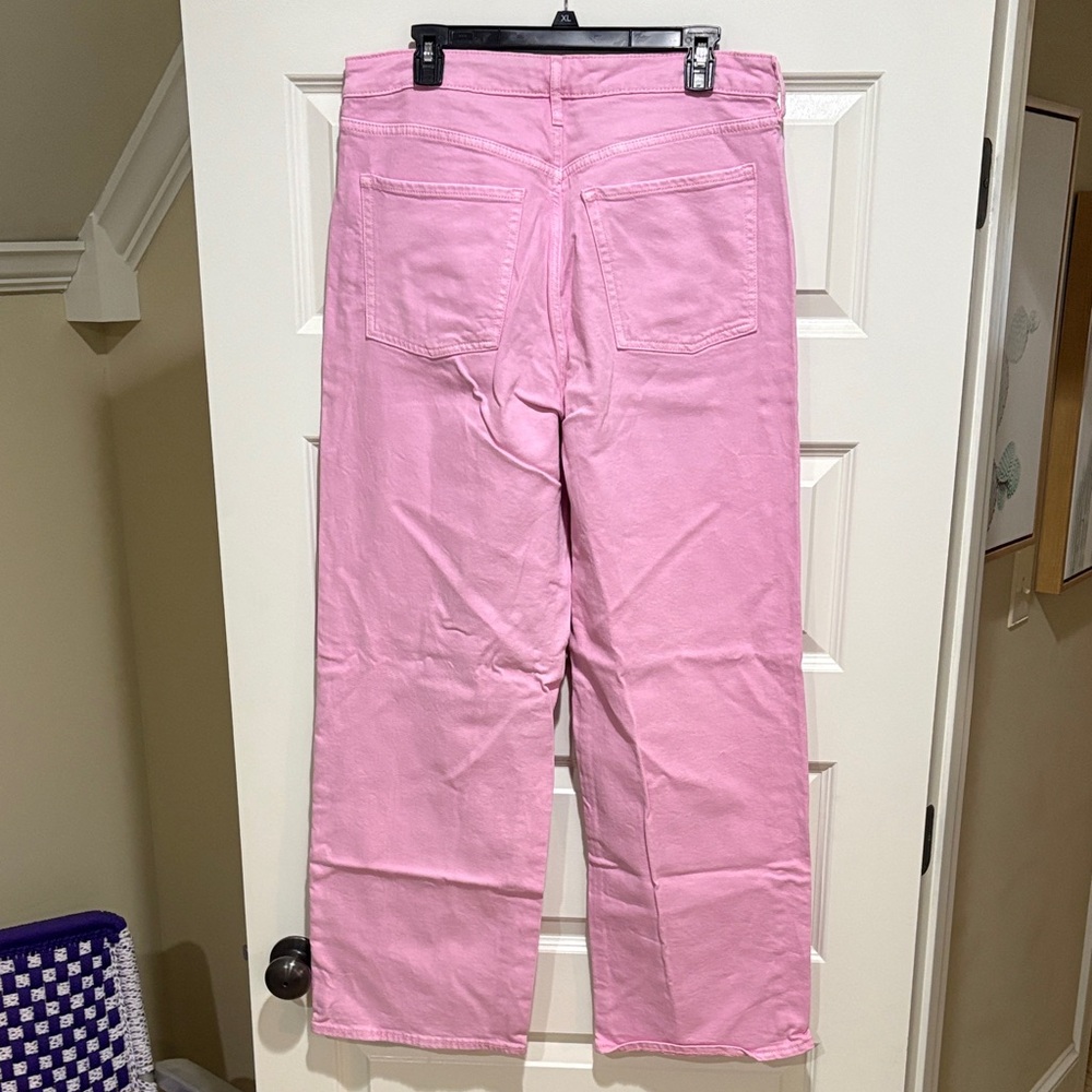 Old Navy Pink Women's Flare Jeans - Picture 2 of 3